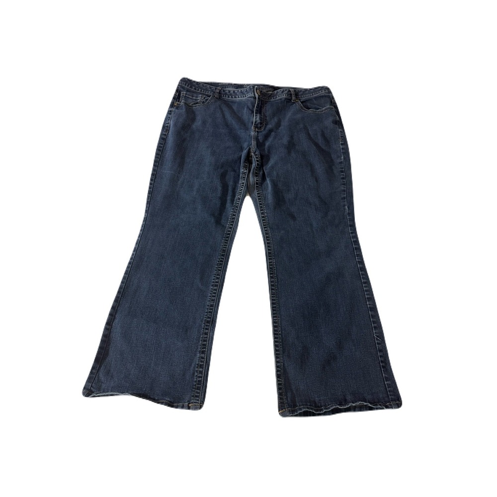 Lane Bryant Genius Fit Bootcut Jeans Dark Wash Size 26R Stretch Denim